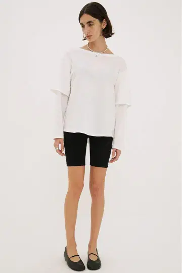 CLANE TEE LAYERED LONGSLEEVE TOPS