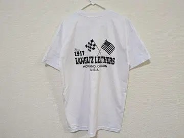 새상품 Langlitz Leathers 프린트 T셔츠