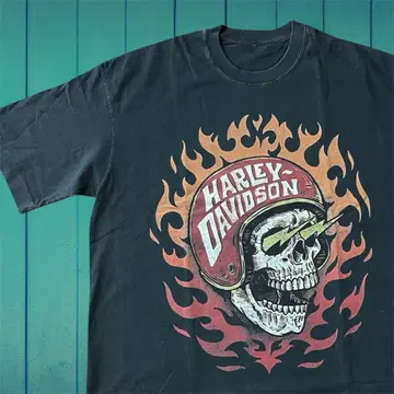 Harley-Davidson 스컬 T셔츠