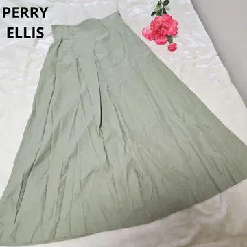 [ 세련된 PERRY ELLIS ] 빈티지 그린 롱 스커트