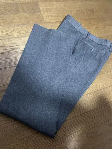 일본제 남성용 그레이 슬랙스