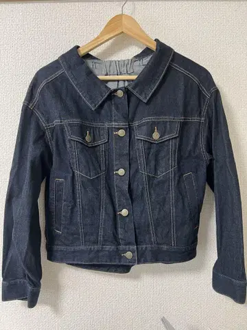 스트로베리 필드 다크 블루 데님 자켓