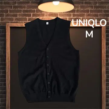 UNIQLO 유니클로 베스트 M 블랙 울 100