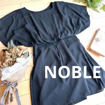NOBLE 노블 쉬폰 원피스 랩 스커트 블랙 수험 견학 방문 보호자