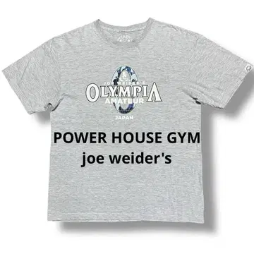파워하우스짐 joe weider's 보디빌딩 대회 티셔츠 재팬