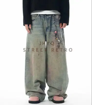 정품 Menes JHYQ Dirty Baggy 데님 tig