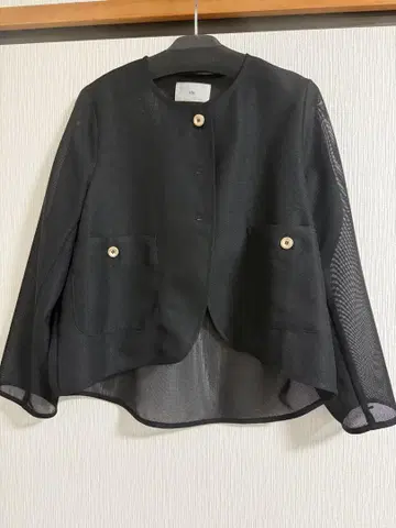 Vin 블랙 메쉬 자켓