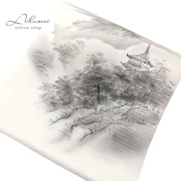 LULU103 나고야 오비 명주 여름 풍경 화이트