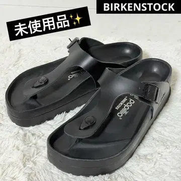 미사용품 버켄스탁 파필리오 기제 플렉스 플랫폼 블랙