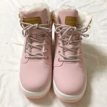 여성용 스니커즈 하이컷 핑크 겨울 EUR39 24.5cm
