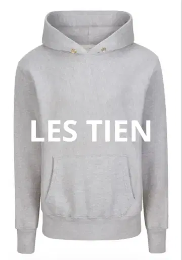 Les Tien 후드티 그레이 L 사이즈