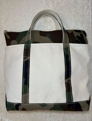 [새상품급] L.L.Bean 토트백 ZIP-TOP USA제 카모플라주
