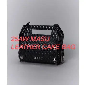 [미사용 새상품] MASU LEATHER CAKE BAG