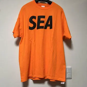 WIND AND SEA 오렌지 티셔츠