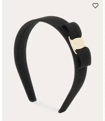 [ Ferragamo ] 리본 포함 블랙 헤어밴드