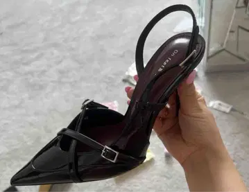 엘레강트 블랙 하이힐 펌프스