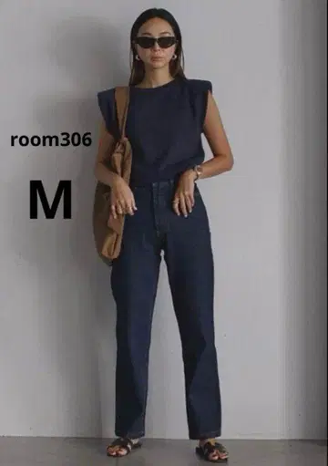 [새상품급] room306 하이웨스트 데님 팬츠 인디고 인기 컬러