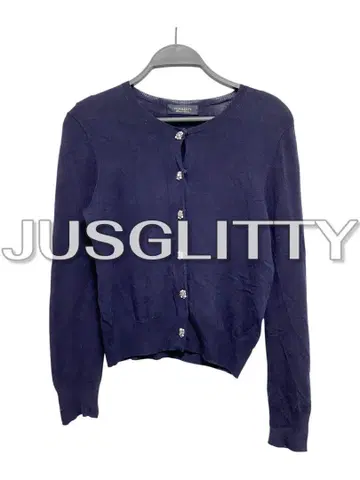 JUSGLITTY 네이비 긴팔 가디건 M 사이즈