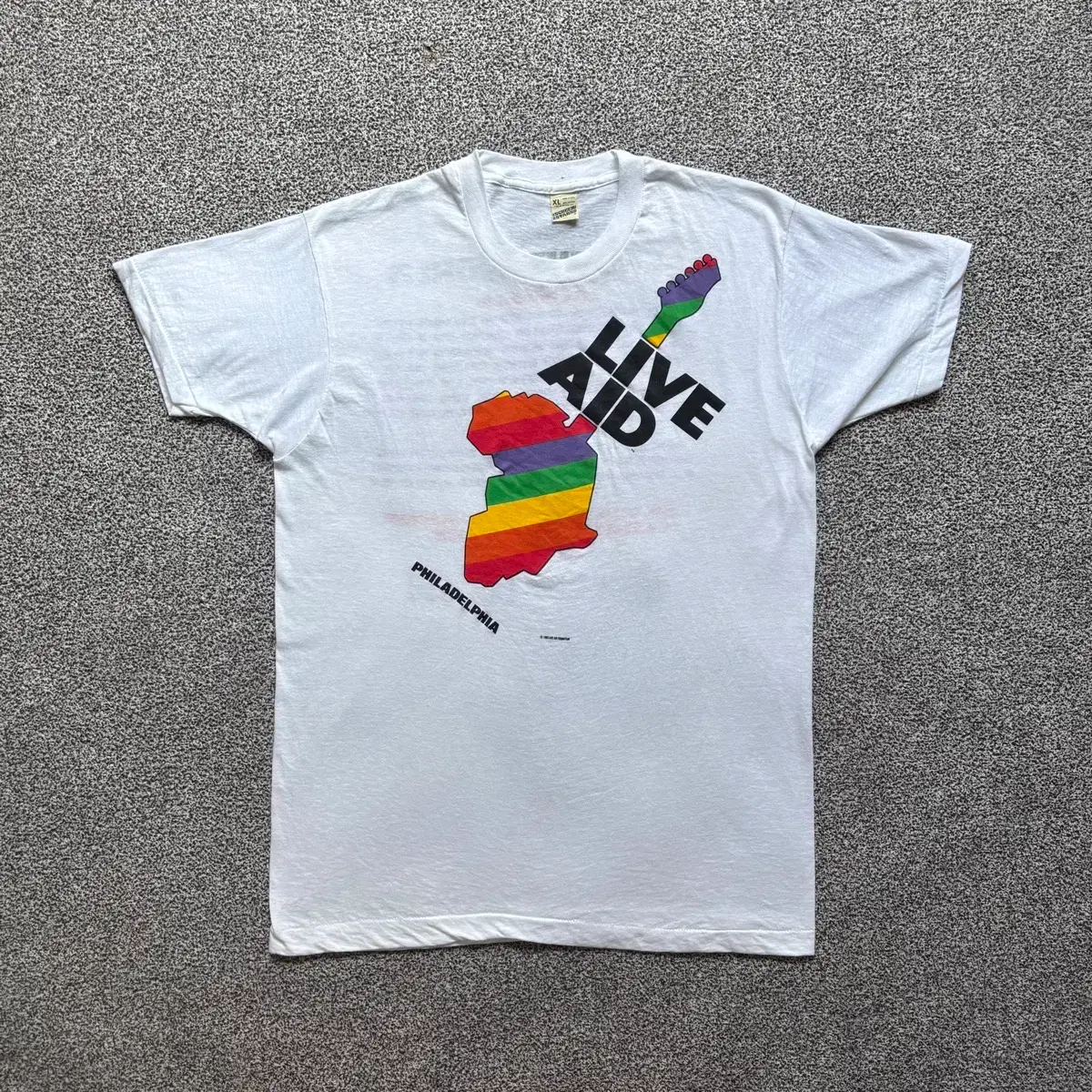 80s Vintage Live Aid T-shirt XL | Bunjang Global