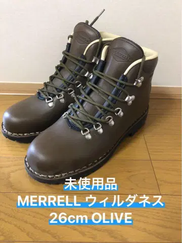 미사용품 MERRELL 윌더니스 26cm M8 올리브
