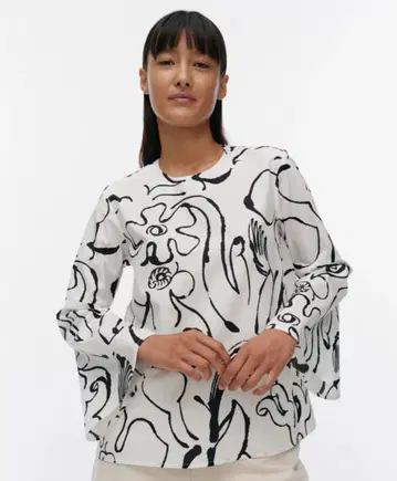 마리메꼬 Marimekko Pelargoni Baluns blouse
