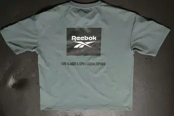 Reebok 그레이 T셔츠 백 프린트