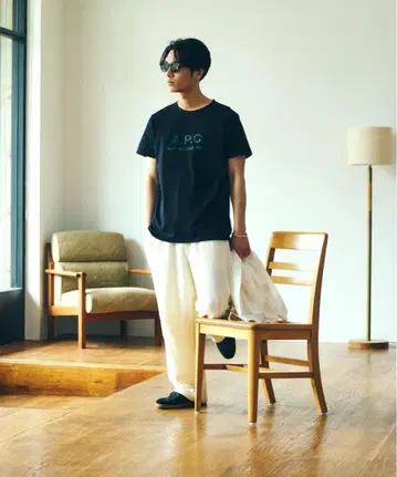 A.P.C. 별주 빅 실루엣 RUE MADAME TEE / 블랙 / S