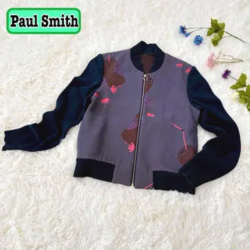 Paul Smith 폴스미스 블루종 집업 올 패턴 캔 S