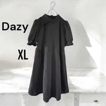[ 새상품급 ] Dazy 차이나 드레스 모던 차이나 원피스 블랙 XL