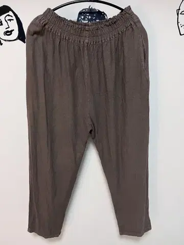젠 선생님의 일상복 테이퍼드 팬츠 M 브라운 계열