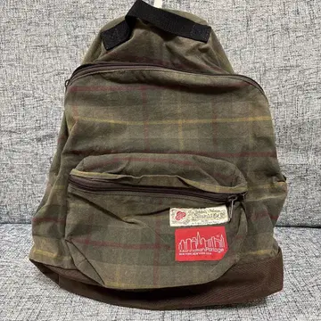 Manhattan Portage 체크 무늬 백팩