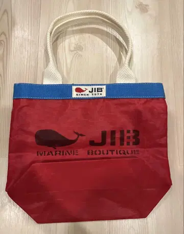 JIB 마린 스타일 토트백 빨간색