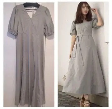 미사용 새상품 백 샹 데님 원피스