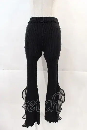 lilLilly 리브 프릴 팬츠 블랙