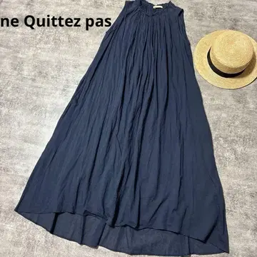 ne Quittez pas  코튼 보일 프릴 개더 원피스