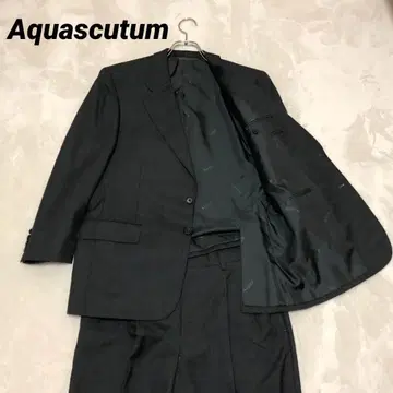새상품급 Aquascutum (아쿠아스큐텀) 수트 그레이 울 100%