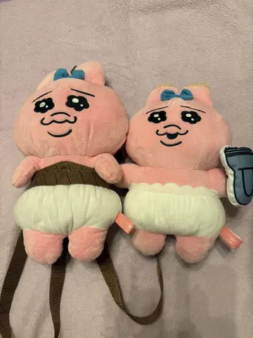 빤쮸토끼 봉제 인형 백팩
