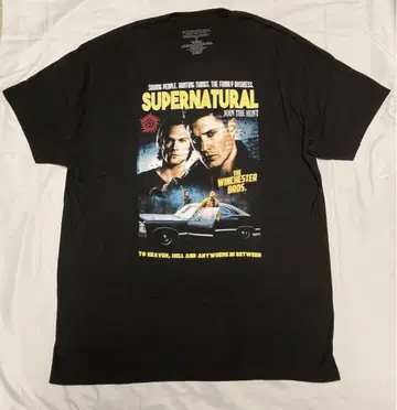 SUPERNATURAL 티셔츠 드라마 블랙 (남성용 XL)