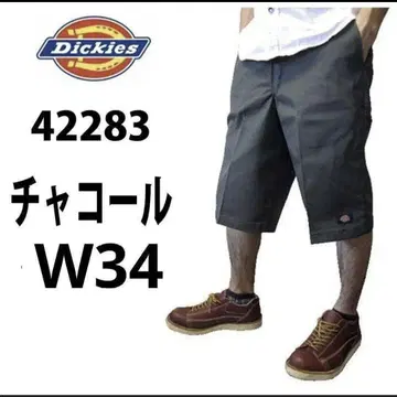 새상품 34 CH 하프 팬츠 디키즈 차콜 42283