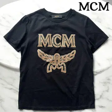 MCM 티셔츠 엠보싱 로고 남성용 MCM 한국 블랙 블랙