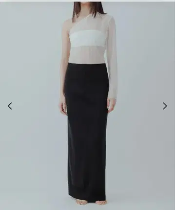 yo BIOTOP One shoulder sheer bodysuit