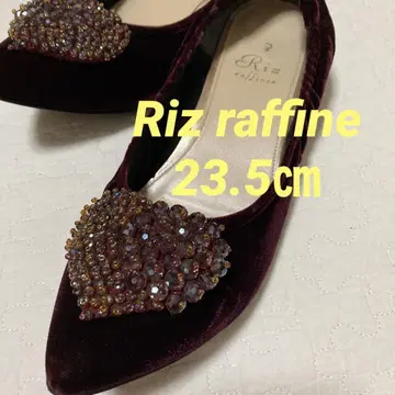 Riz 비쥬 장식 하트 모티브 플랫 슈즈 23.5cm