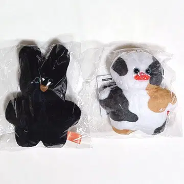 mojojojo 마스코트 봉제인형 3 블랙 토끼 얼룩무늬 트리