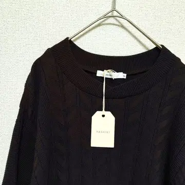 택 포함 새상품 YASHIKI ryurei knit M BROWN