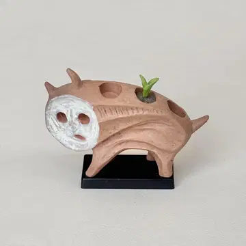 오카모토 타로 아트 피스 컬렉션 강아지 화분 카이요도