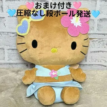 햇볕에 탄 키티 헬로키티 L 봉제인형 햇볕에 탄 갸루 Ver.