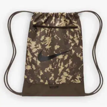 Nike 드로우 스트링 백 브라운 카모플라쥬
