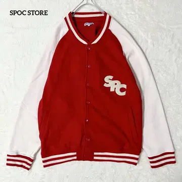 SPOC STORE 사가라 와펜 래글런 맨투맨 바시티 자켓