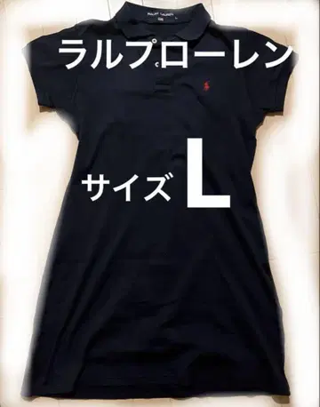 PoloRalph Lauren 반팔 원피스 L 네이비