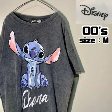 Disney 디즈니 T셔츠 프린트 스티치 페이드